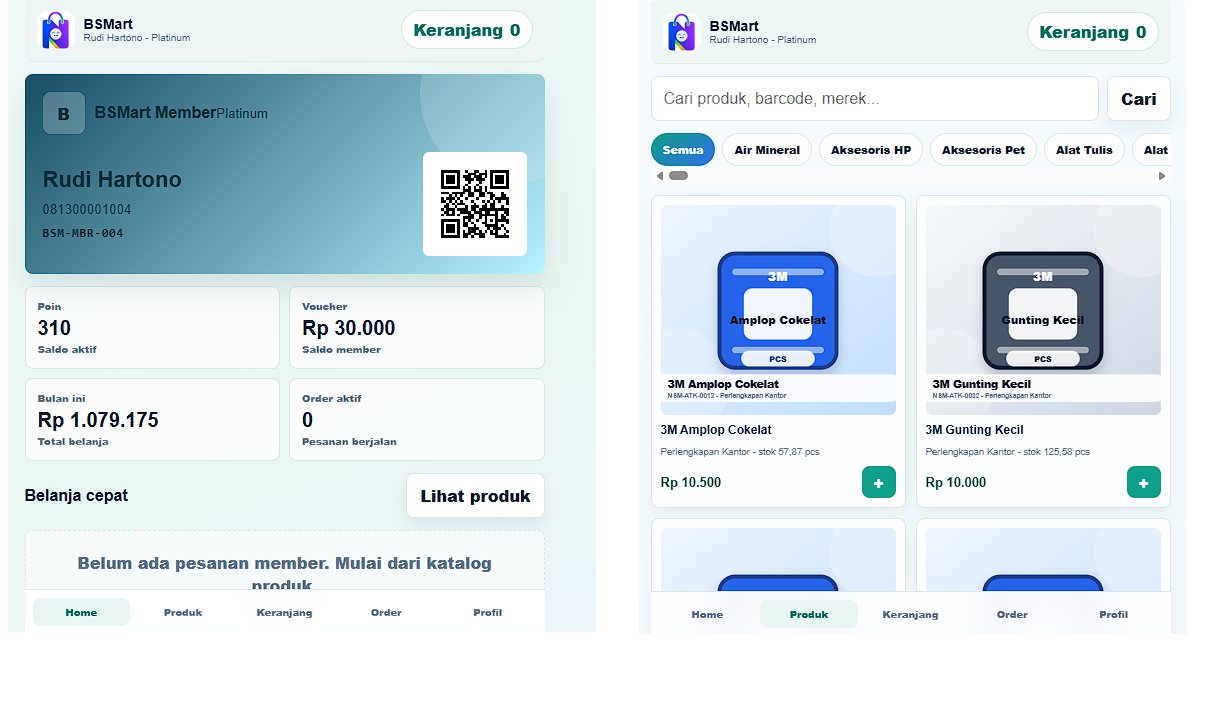 Member area BSMart