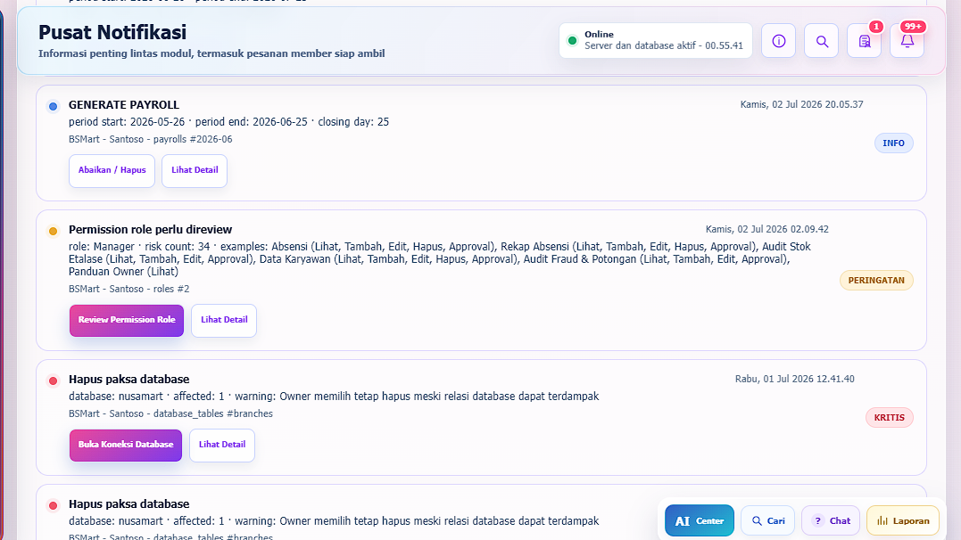 Notifikasi BSMart